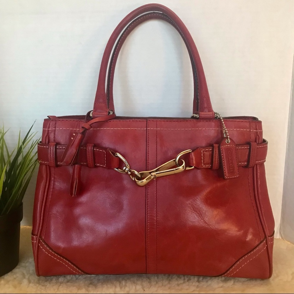 SALE!!! Coach Leather Carryall Hampton Tote  8A70 Bag Purse